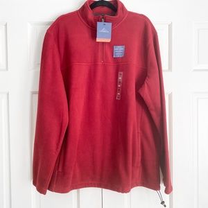Croft & Barrow Quarter Zip Red Fleece Sweater